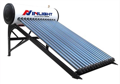 Aquecedor solar de água pressurizado com tubo de calor